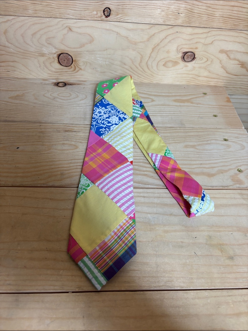 Lilly Pulitzer Palm Beach Patchwork quilt tie
